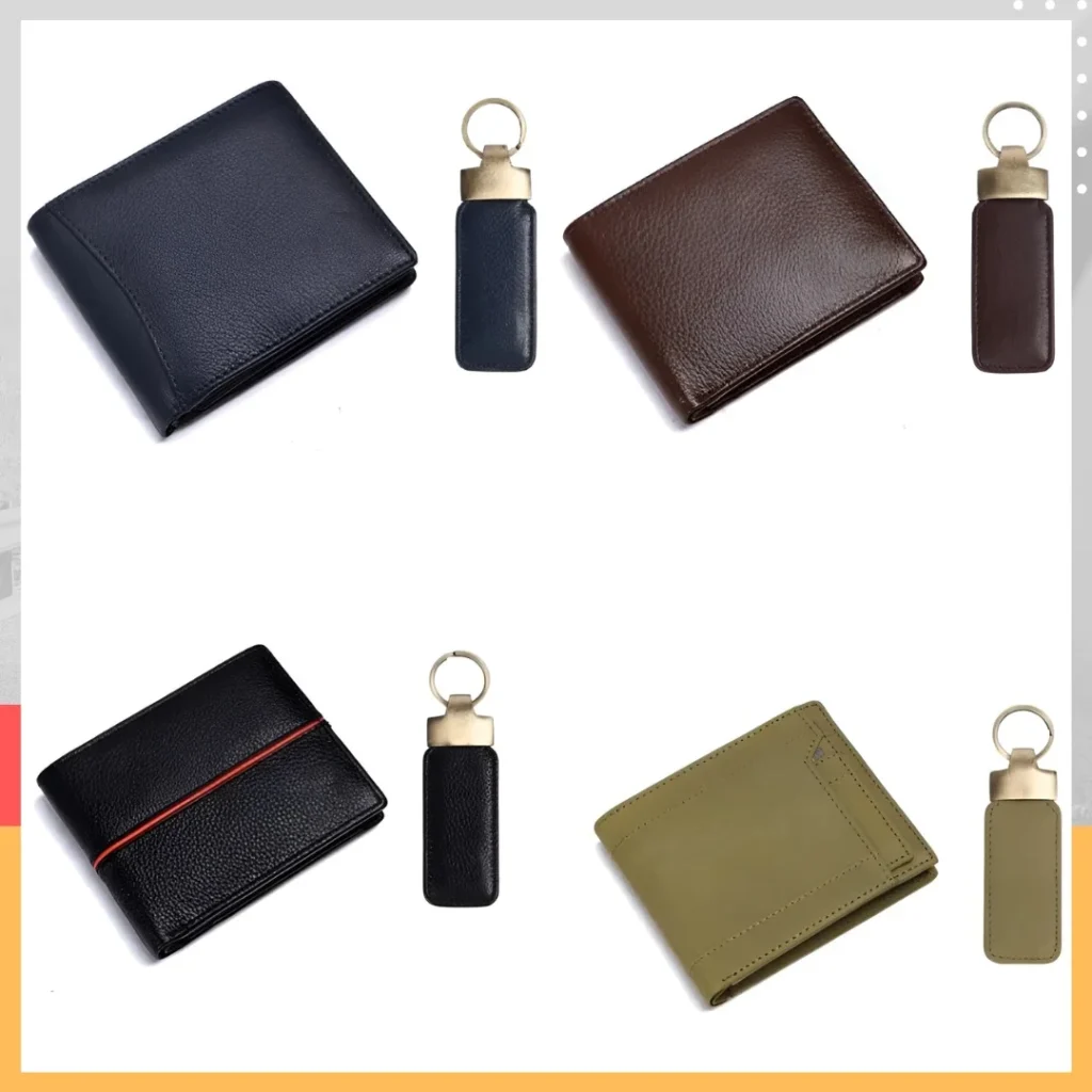 Corporate Gift sets Leather wallet & Keyring